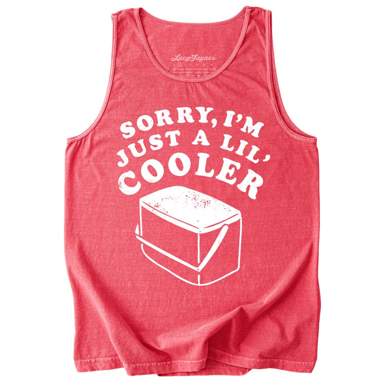 Just A Lil' Cooler Comfort Colors Graphic Tank Top - Watermelon