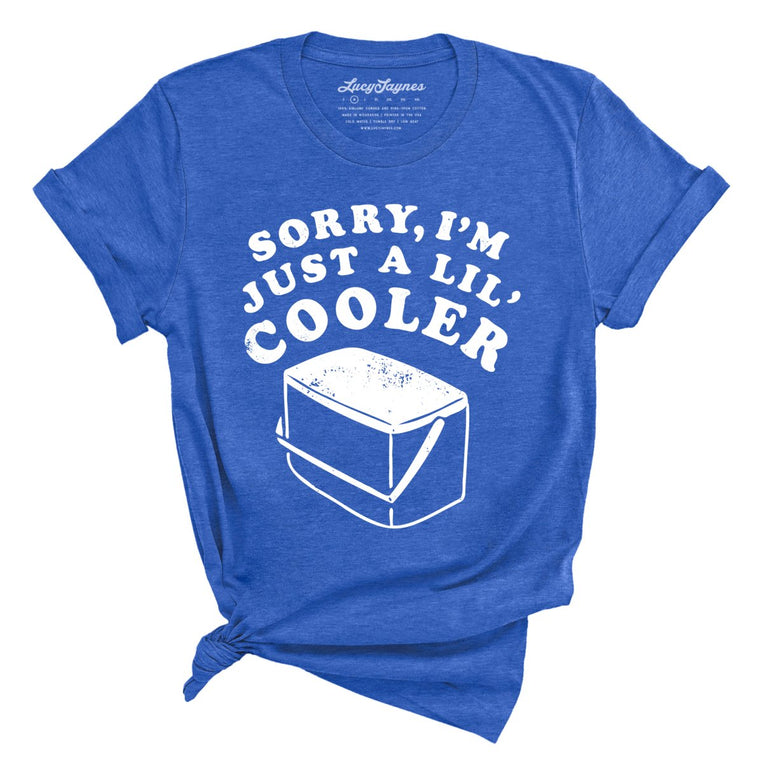 Just A Lil' Cooler - Heather True Royal - Full Front