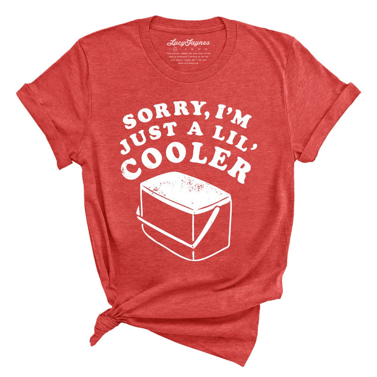 Just A Lil' Cooler - Heather Red - Full Front