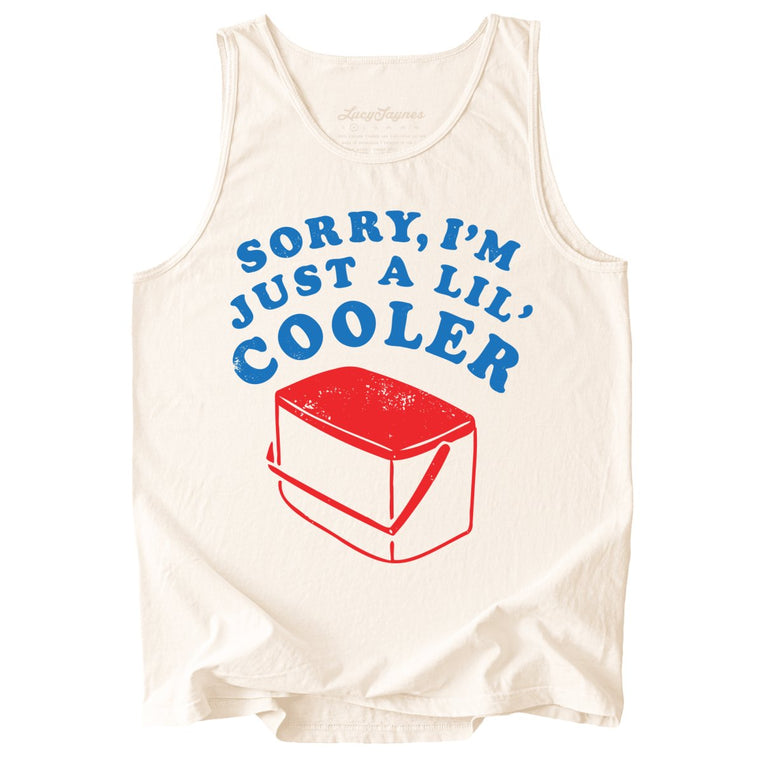 Just A Lil' Cooler Comfort Colors Graphic Tank Top - Ivory