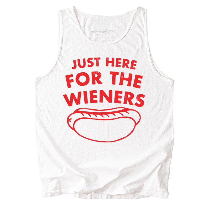 Just Here For The Wieners Comfort Colors Tank Top