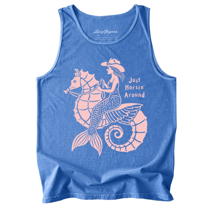 Just Horsin' Around Comfort Colors Tank Top