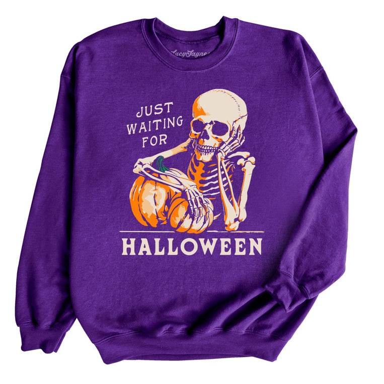 Just Waiting For Halloween - Purple - Full Front