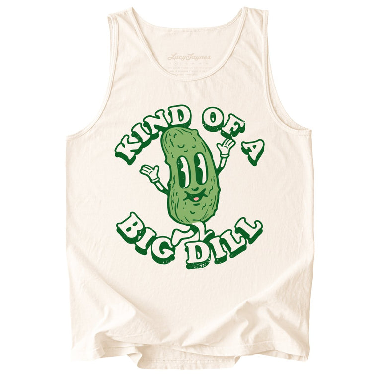 Kind Of A Big Dill Comfort Colors Graphic Tank Top - Ivory
