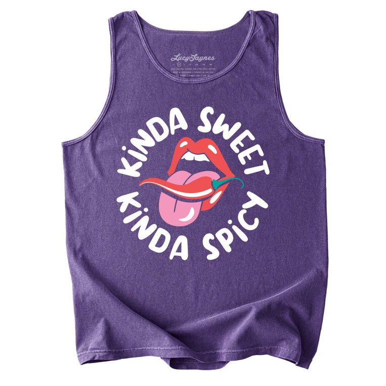 Kinda Sweet Kinda Spicy Comfort Colors Graphic Tank Top