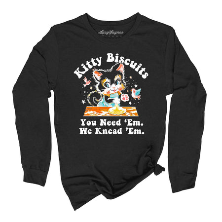 Kitty Biscuits Long Sleeve Tee