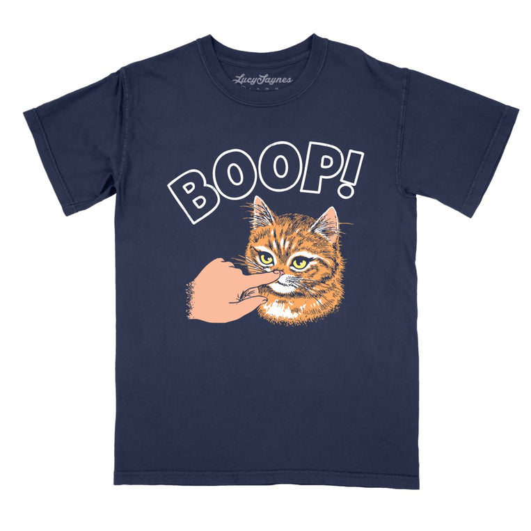 Kitty Boop - True Navy - Comfort Colors Tee