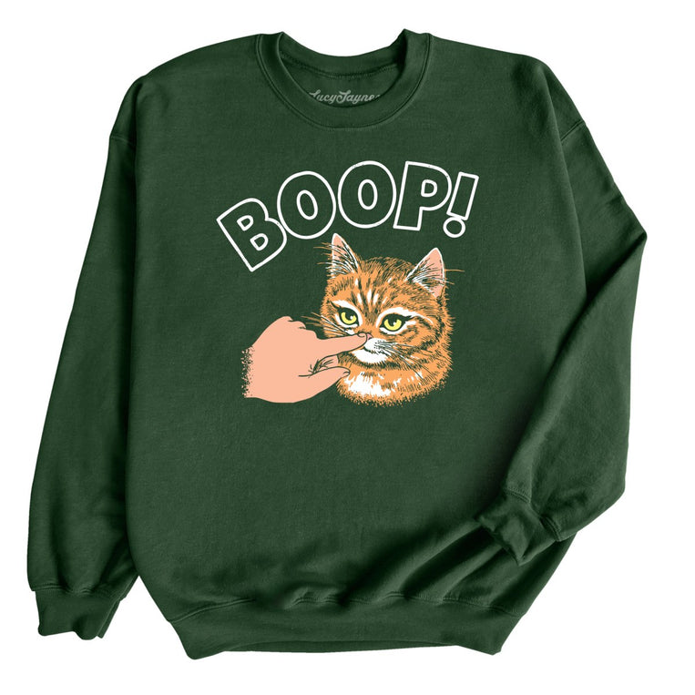 Kitty Boop - Forest Green - Unisex Sweatshirt