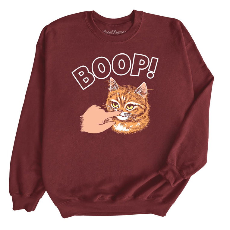 Kitty Boop - Maroon - Unisex Sweatshirt