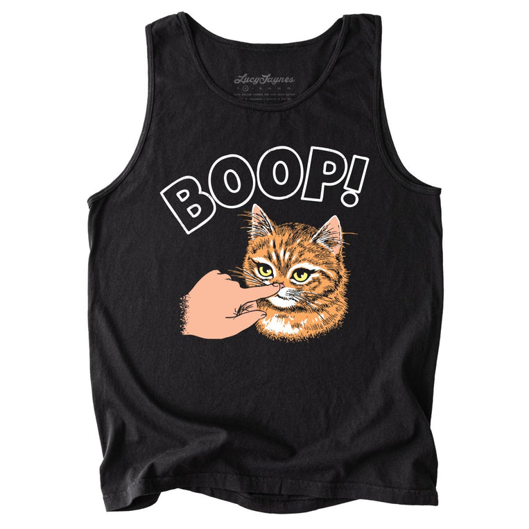 Kitty Boop Comfort Colors Graphic Tank Top - Black
