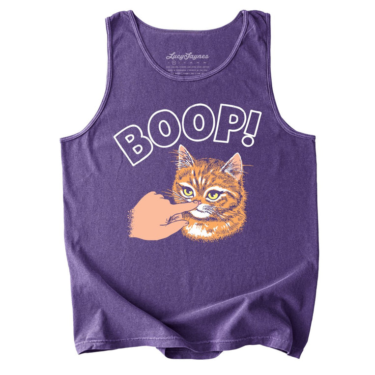 Kitty Boop Comfort Colors Graphic Tank Top - Grape