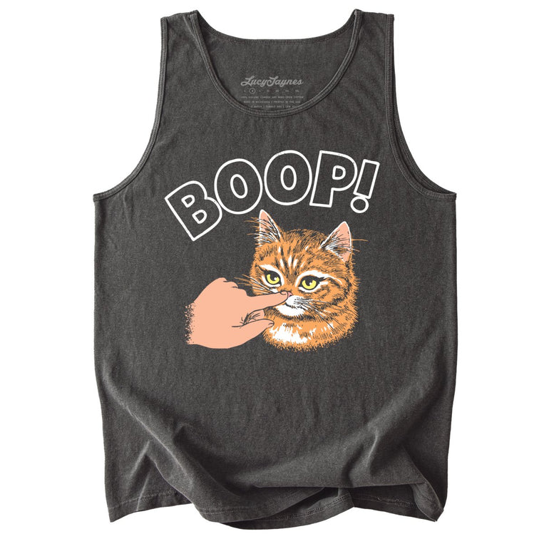 Kitty Boop Comfort Colors Graphic Tank Top - Pepper