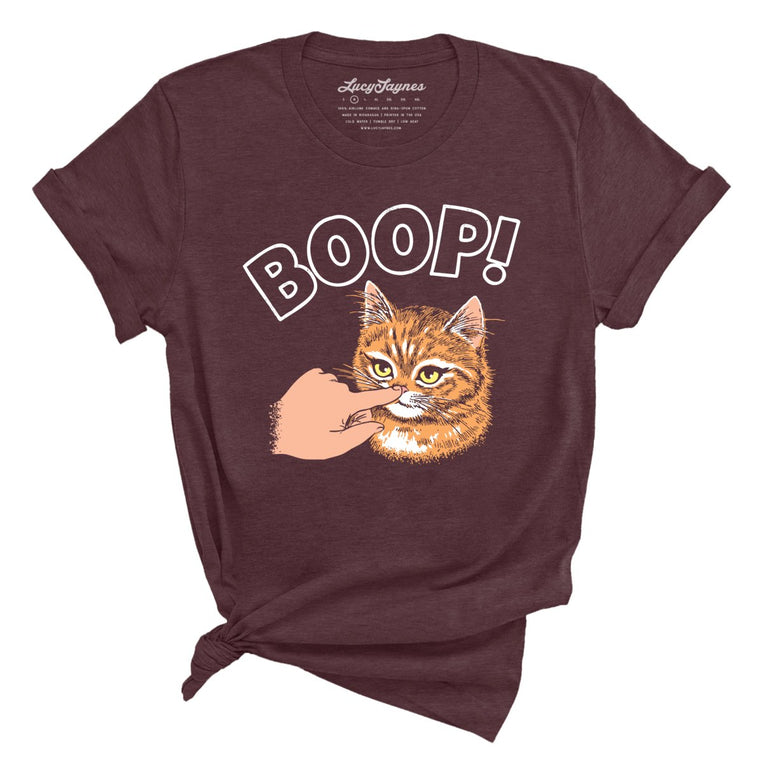 Kitty Boop - Heather Maroon - Unisex T-Shirt