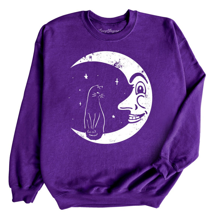 Kitty On The Moon - Purple - Full Front