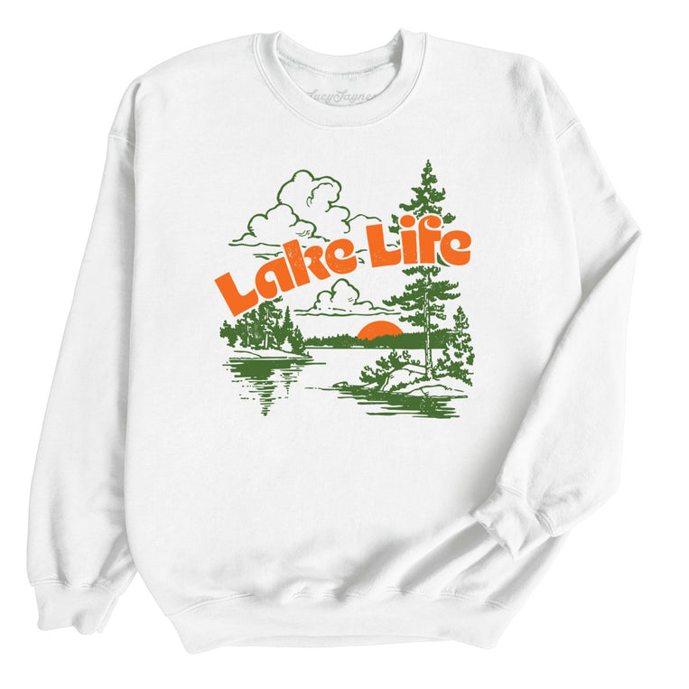 Lake Life - White - Full Front