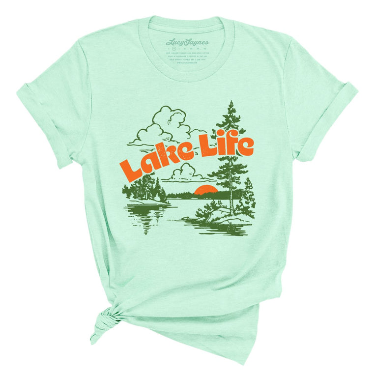 Lake Life - Heather Mint - Full Front