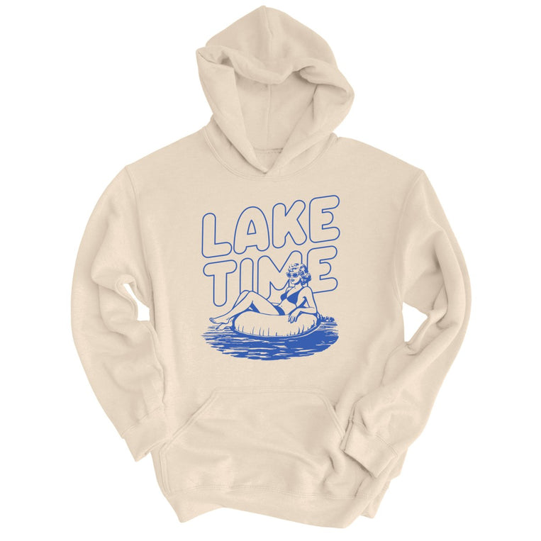 Lake Time Graphic Hoodie - Sand