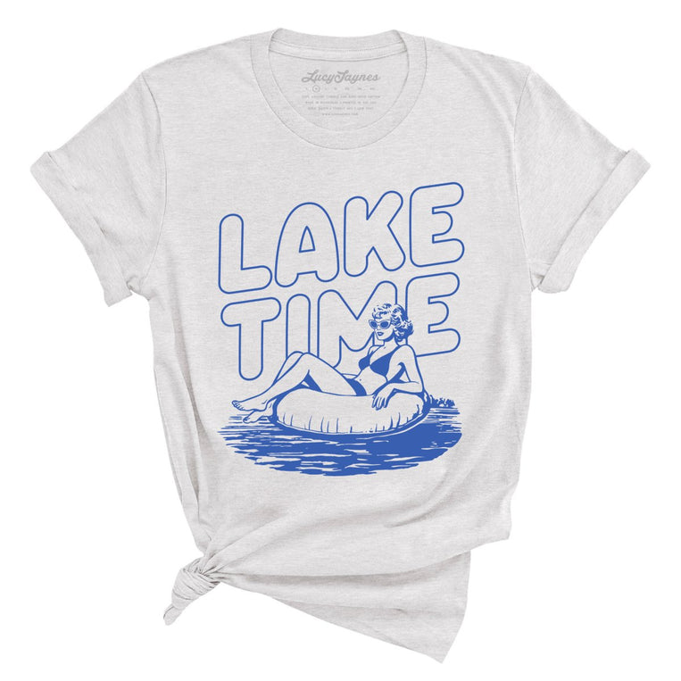 Lake Time Graphic Tee - Ash