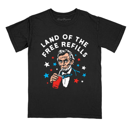 Land Of The Free Refills Comfort Colors Tee
