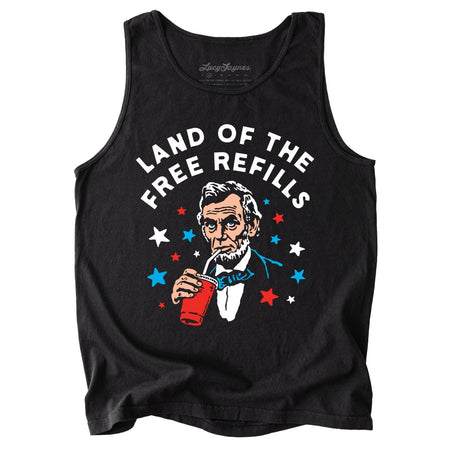 Land Of The Free Refills Comfort Colors Tank Top