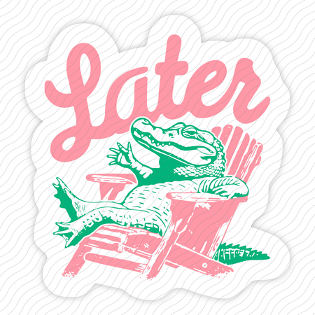 Later Alligator Sticker