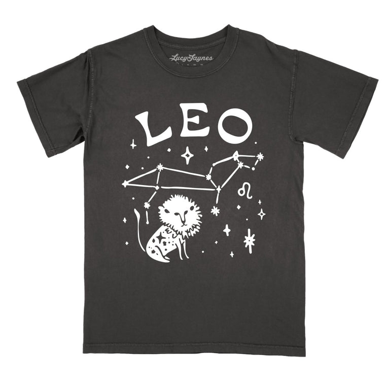Leo Comfort Colors Graphic Tee - Pepper