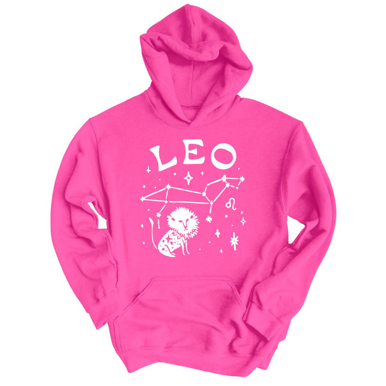 Leo Graphic Hoodie - Heliconia