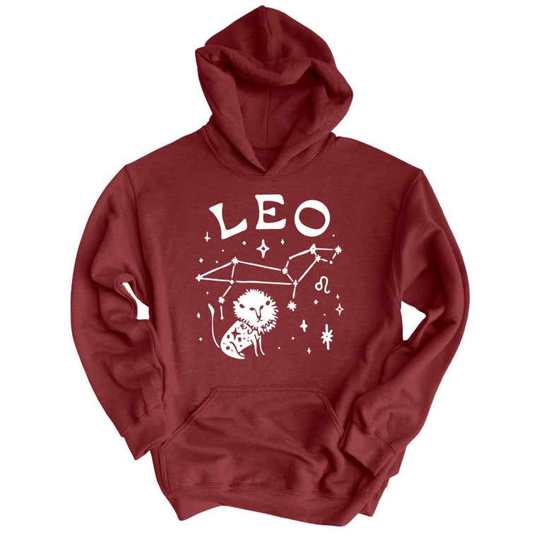 Leo Graphic Hoodie - Maroon