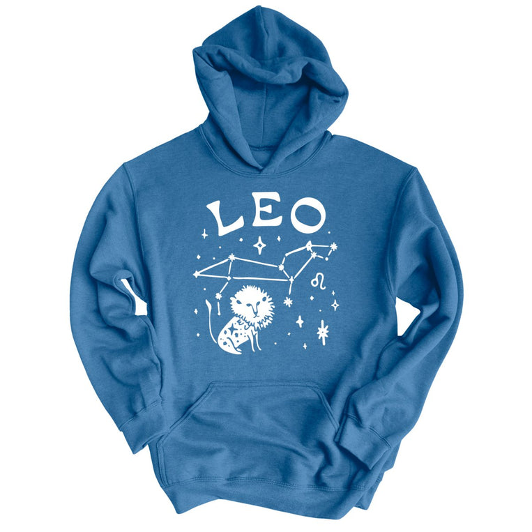 Leo Graphic Hoodie - Indigo Blue