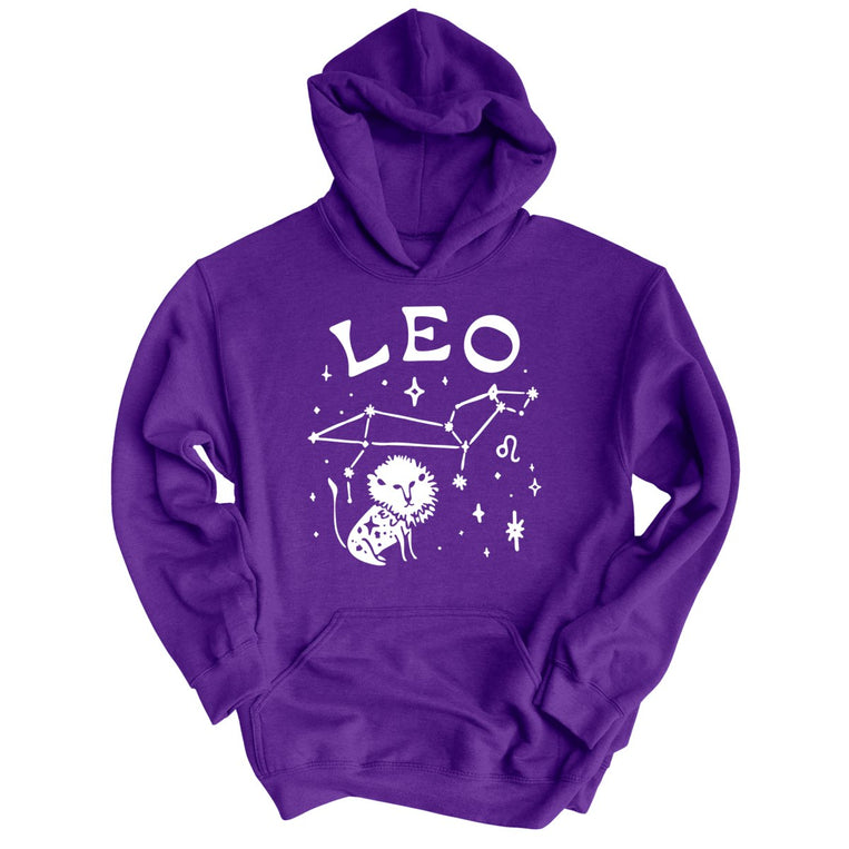 Leo Graphic Hoodie - Purple