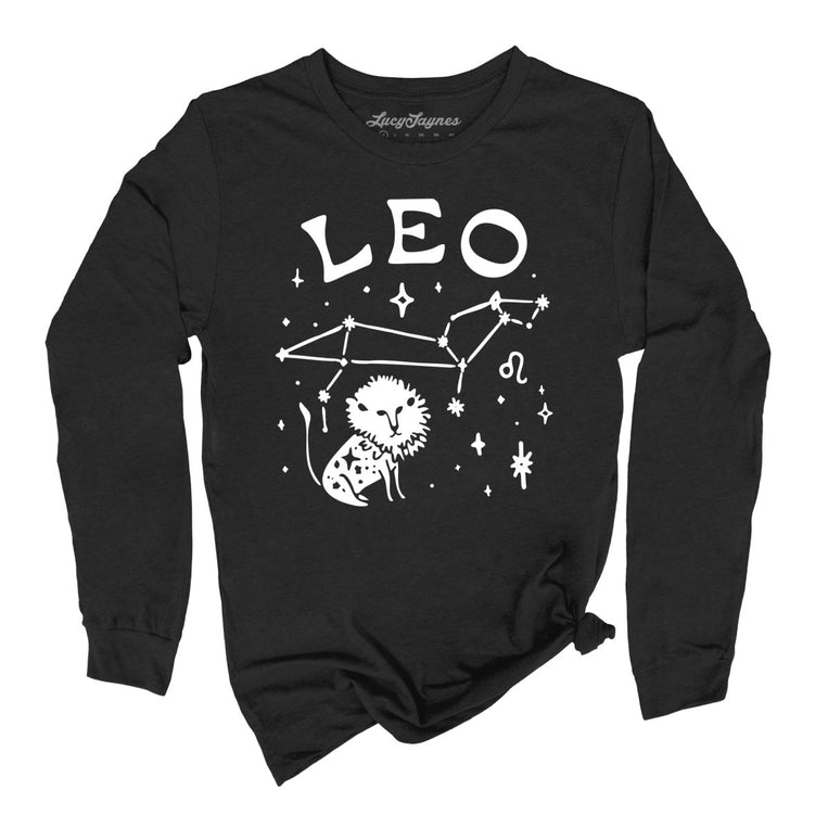Leo - Black - Unisex Long Sleeve T-Shirt