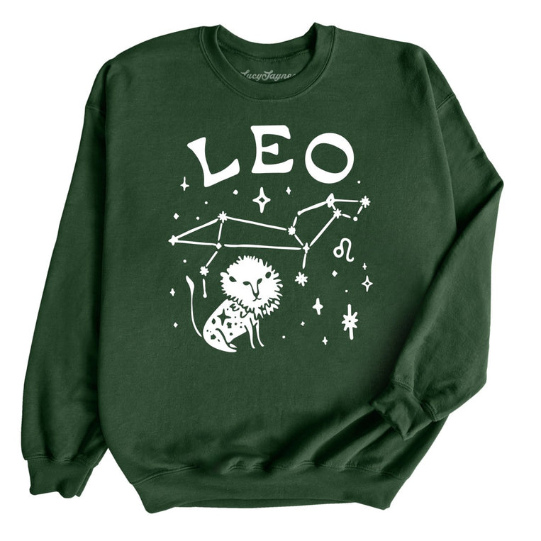 Leo - Forest Green - Unisex Sweatshirt