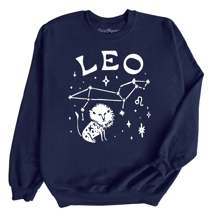 Leo - Navy - Unisex Sweatshirt
