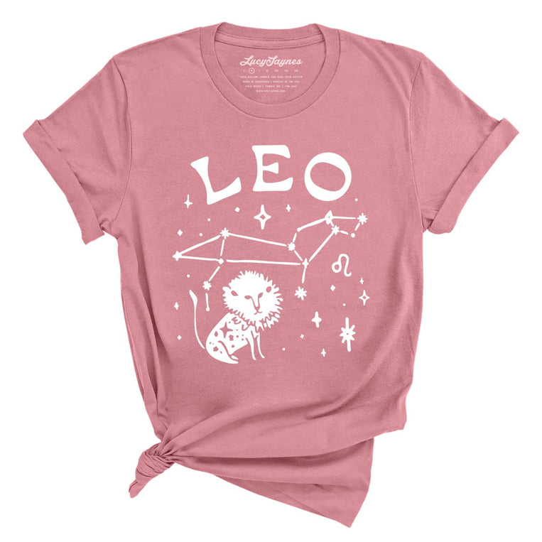 Leo Graphic Tee - Mauve