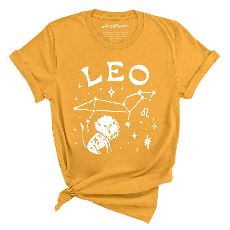 Leo Graphic Tee - Mustard