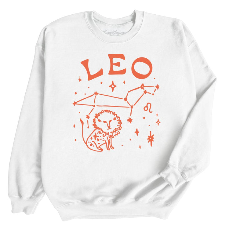 Leo - White - Unisex Sweatshirt