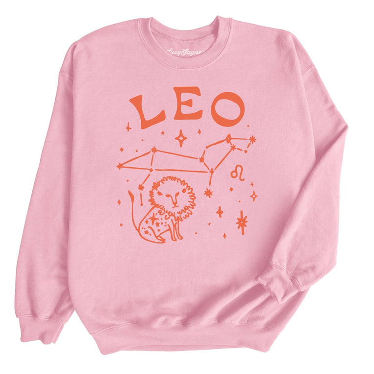 Leo - Light Pink - Unisex Sweatshirt