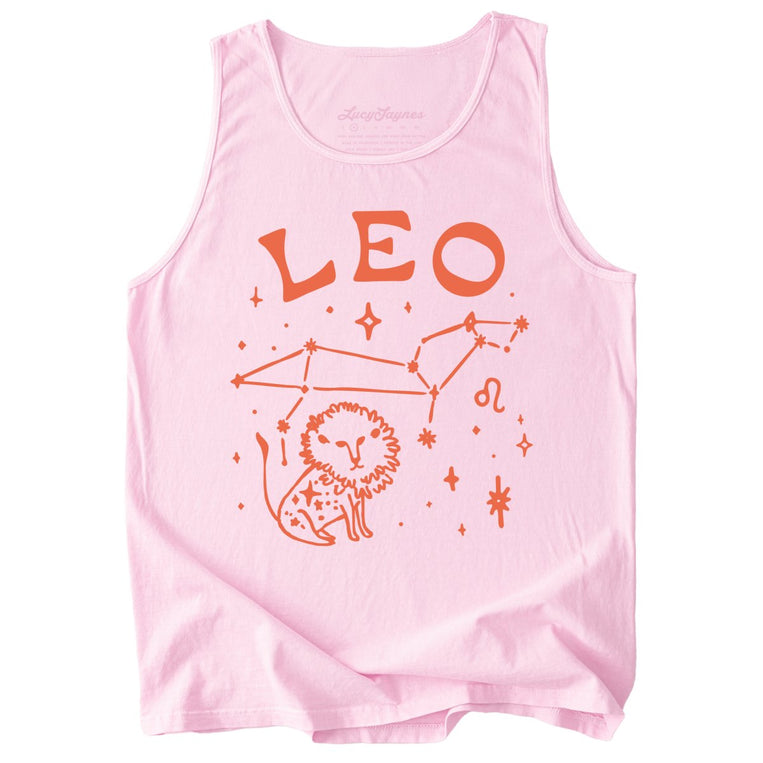Leo Comfort Colors Graphic Tank Top - Blossom