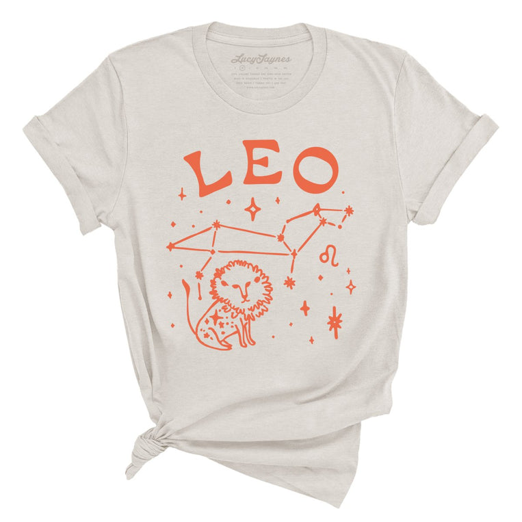 Leo Graphic Tee - Heather Dust