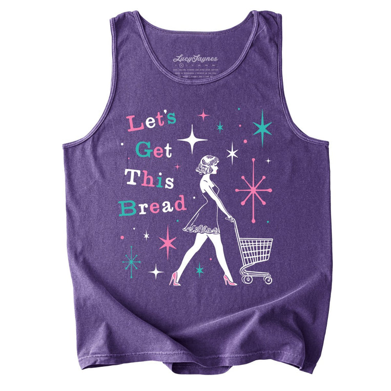Let's Get This Bread Comfort Colors Graphic Tank Top - Grape