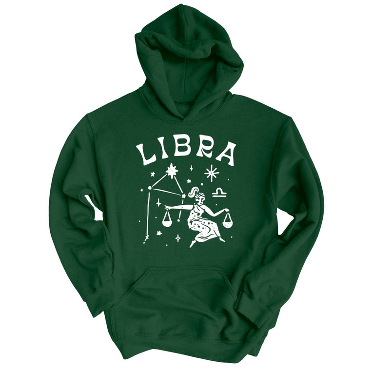 Libra - Forest Green - Unisex Hoodie