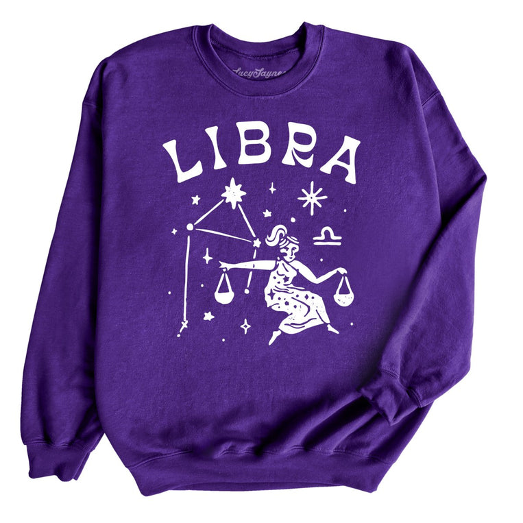 Libra - Purple - Unisex Sweatshirt