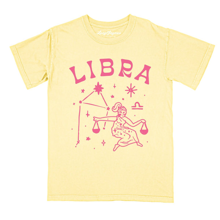 Libra - Butter - Comfort Colors Tee
