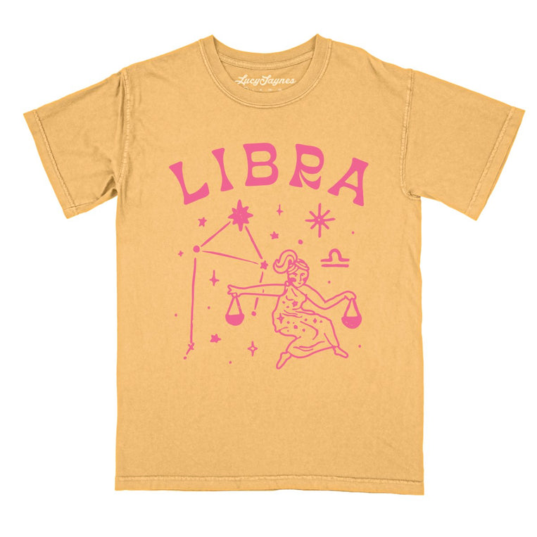 Libra - Mustard - Comfort Colors Tee