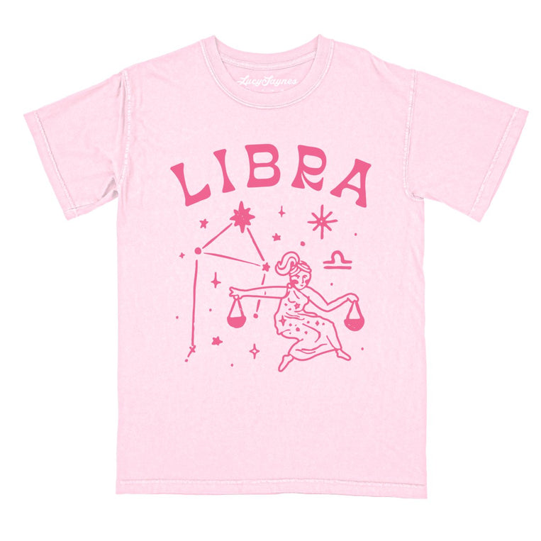 Libra - Blossom - Comfort Colors Tee