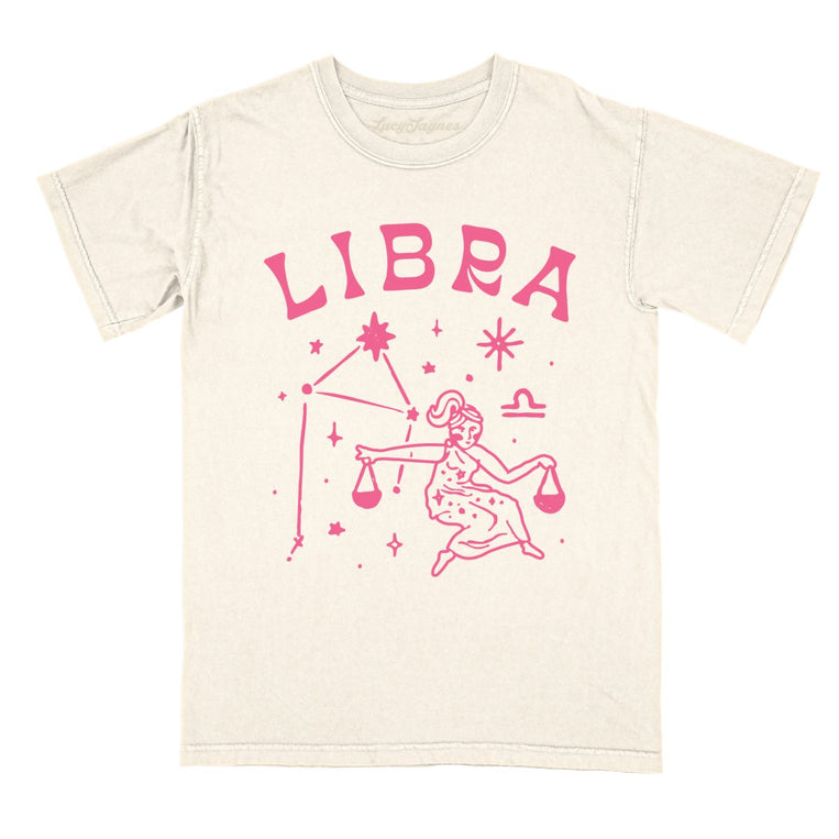 Libra - Ivory - Comfort Colors Tee