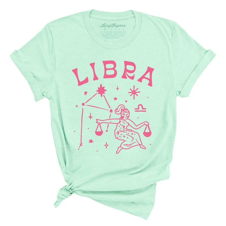 Libra - Heather Mint - Unisex T-Shirt