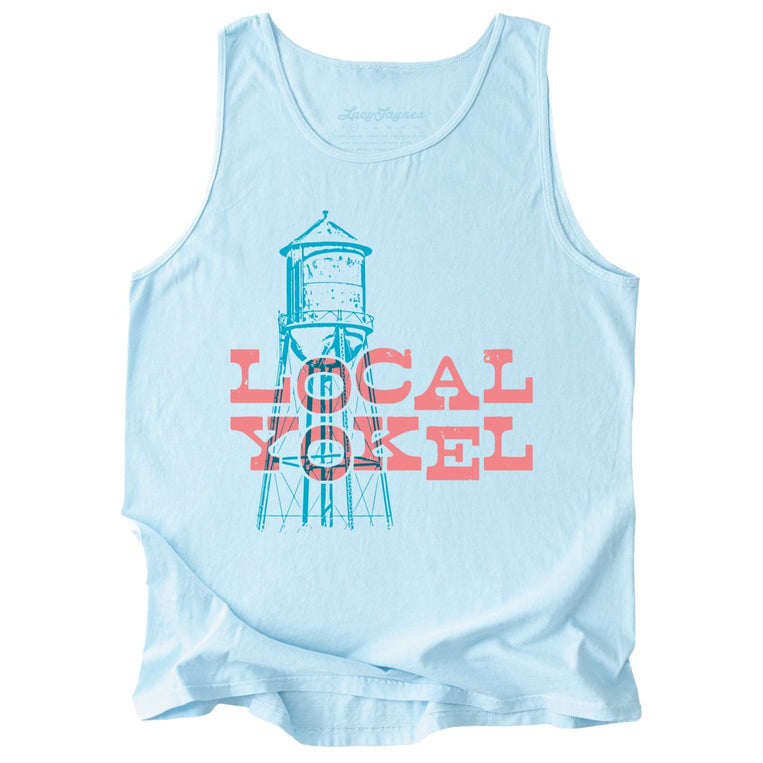 Local Yokel Comfort Colors Graphic Tank Top - Chambray
