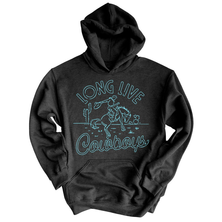 Long Live Cowboys - Charcoal Heather - Full Front