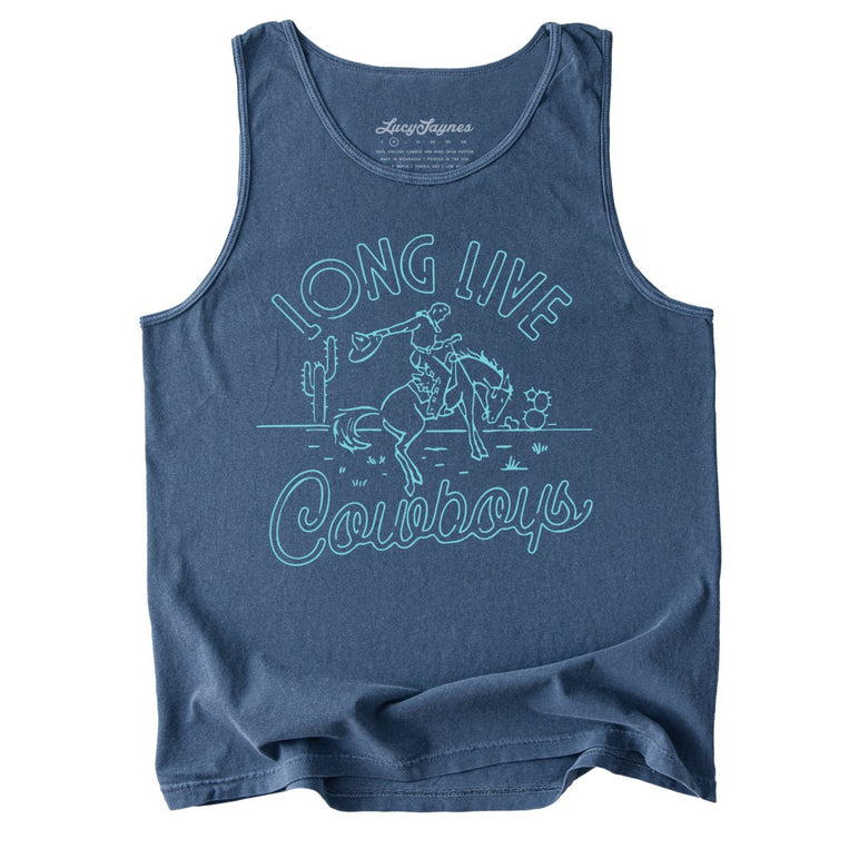 Long Live Cowboys Comfort Colors Graphic Tank Top